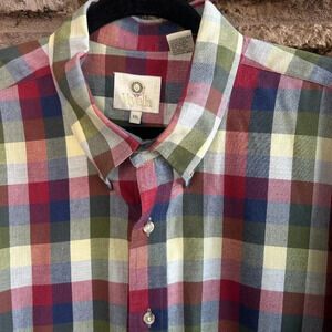 Viyella Men's Vintage Wool Cotton Plaid Check Shirt Size XXLarge